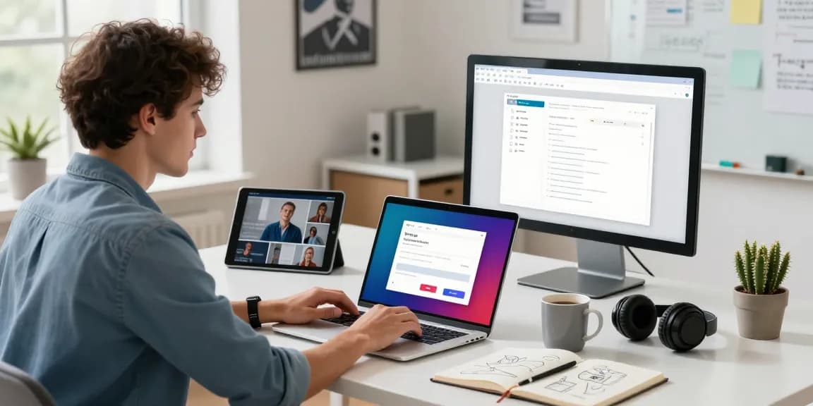 WPS Download in action on a professional workspace laptop showcasing downloading progress.