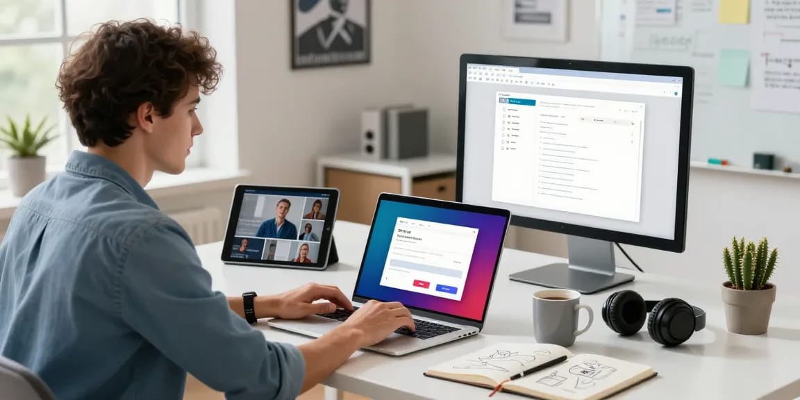 WPS Download in action on a professional workspace laptop showcasing downloading progress.