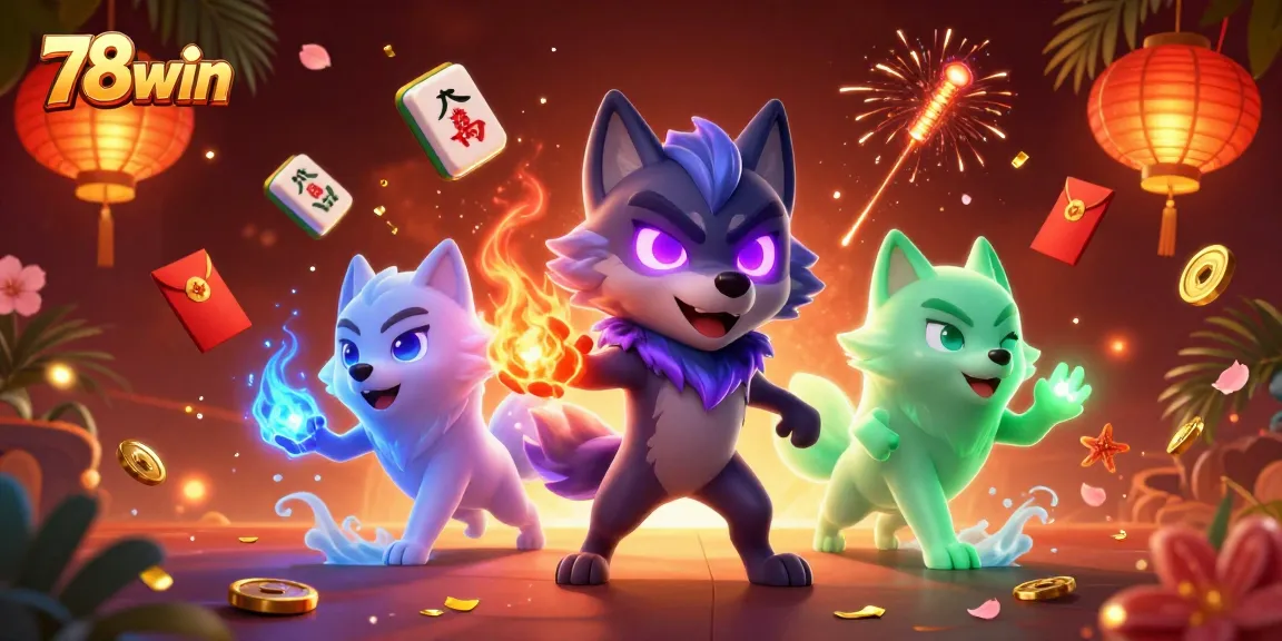 Experience vibrant casino excitement with 78win's vivid characters and game elements in dynamic play.